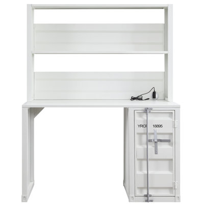 1-Door Writing Desk With Hutch