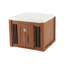 Mobilier pour cage de chien avec coussin amovible