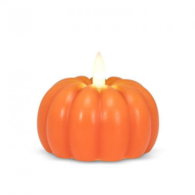 Small Low Pumpkin Led Candle
