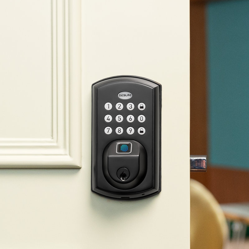 Desloc Fingerprint Keyless Entry Door Lock With Touchscreen Keypad