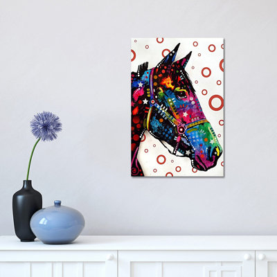 Lonely Horse by Dean Russo - Wrapped Canvas Painting