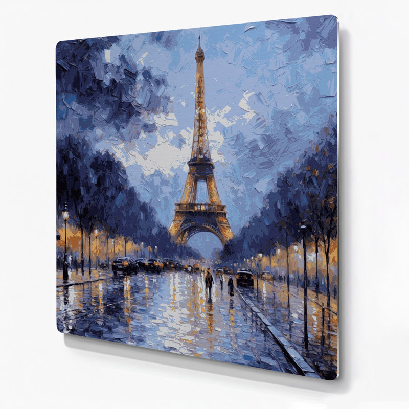 Art mural gris en villes, Paris, France, H 144 po x l 144 po x P 0,05 po