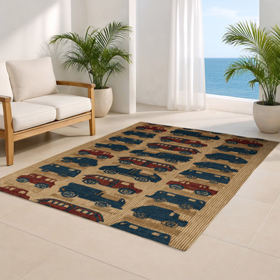 Tapis intérieur et extérieur mauve Transport