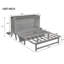Grand lit escamotable peu encombrant, conception multifonctionnelle en bois de pin pour le bureau à domicile