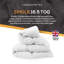 Linens Limited Feels Like Down Duvet, Made in the UK, Luxurious Quilt, Soft and Comfy, Ultra-Fine Siliconised Hollowfibre, Machine Washable (White)-111220734