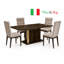 Montevino 5-Piece Extendable Dining Set with 4 Quilted Upholstered Chairs