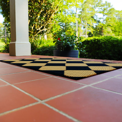 Neighburly Harlequin 22 in. x 34 in. Non-Slip Indoor Outdoor Doormat