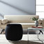 Sagebrook Home 19" Newry Black Velvet Storage Stool-1597195135