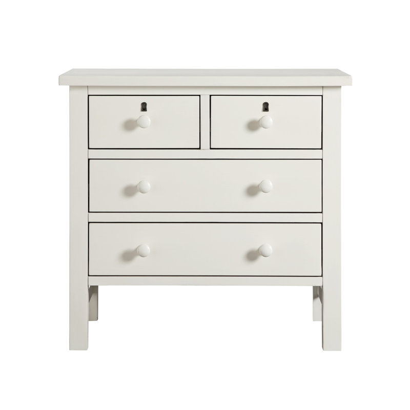 Table de chevet élégante et chic, Blanc antique