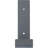 2"W x 12"D x 7"H Steel Hanging Shelf Bracket, Hammered Brown-933098859-933098872