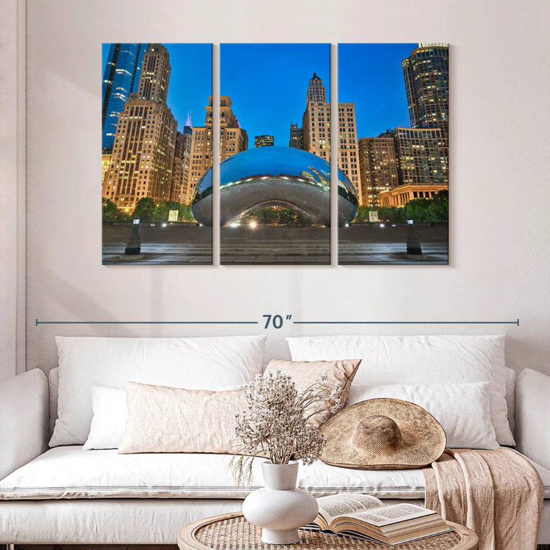 Sireci Cloud Gate Sculpture, 32" H x 50" W