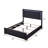 Rital Black LED Headboard Bed-55567227