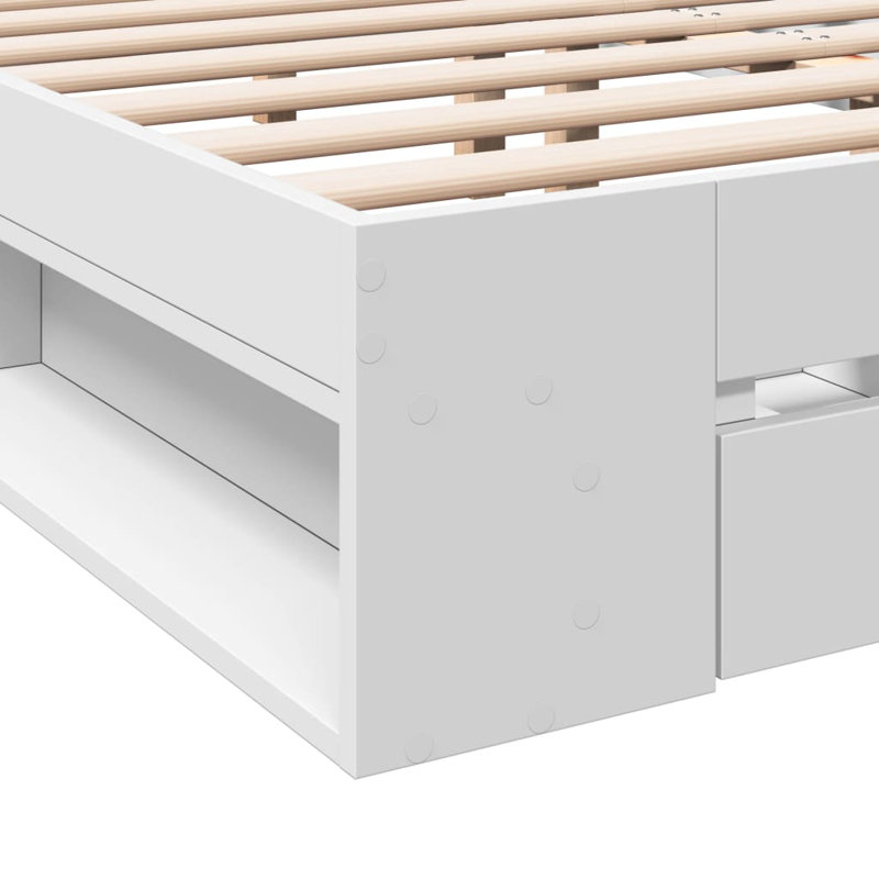 Obyrne Bed, White, 120 x 190cm