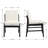 Modern Upholstered Dining Chairs With Backrest, With Solid Wood Frame, For Dining Room/Living Room-774016367