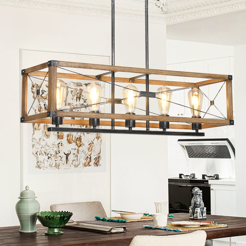 Lustre rectangulaire à 5 lumières Hainesport