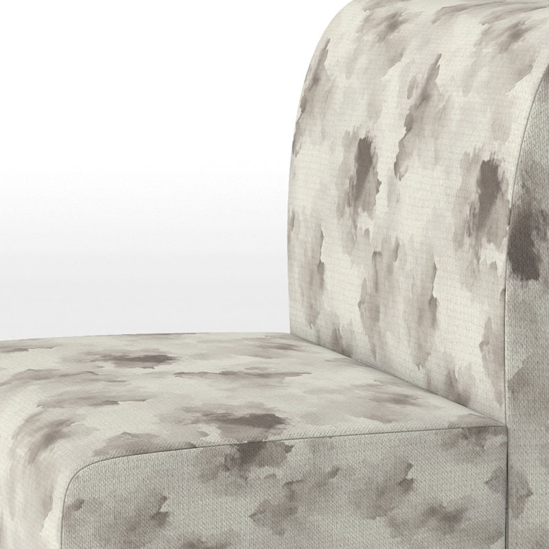 Fauteuil de chambre Modern Modern - Fauteuil de chambre gris ardoise, Pantoufle sans accoudoirs