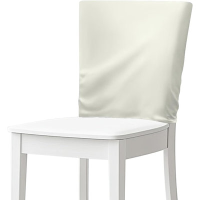Couvre-dossier de chaise - neutre - ensemble de 4, extensible, doux, haut dossier, lavable, salle à manger
