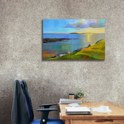Bridgedale, «Kettle Cove Boats 2» par Holly Ready, art mural sur toile