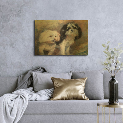 'Fuzzy Friends' By Robert Campbell Gold Metal Wall Art, 36" x 24"