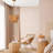 1-Light Hanging Chandelier with 3-Tier Rattan Woven Shade-417830145-417830146
