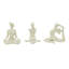 Ensemble de sculpture abstraite Yoga Pose