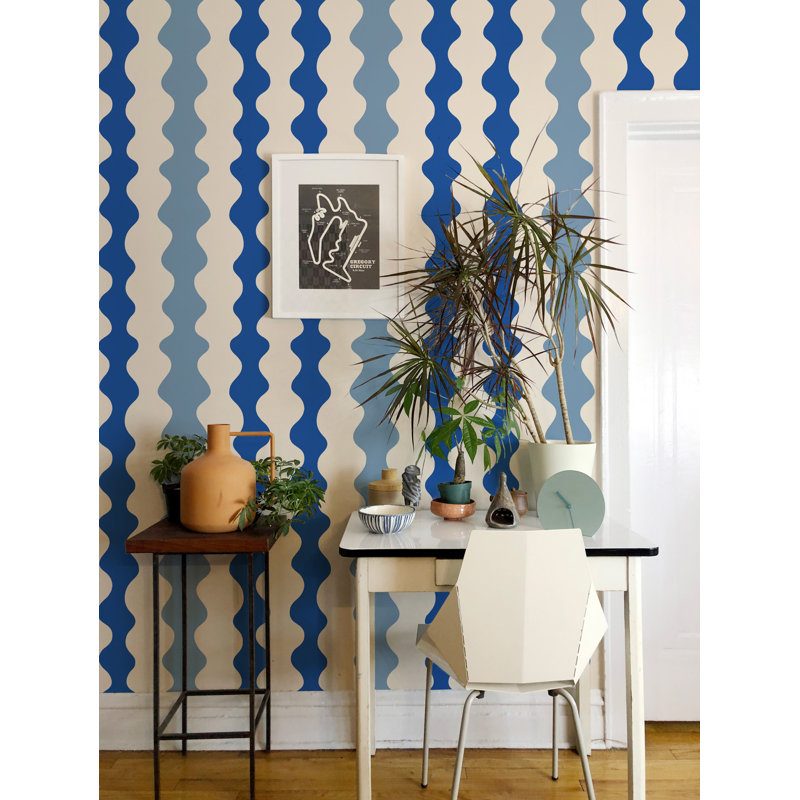 Low Frequency Wallpaper, Self-Adhesive, Bathhouse Blues