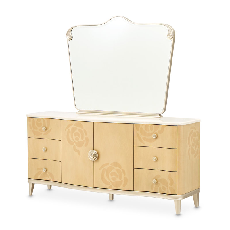 Camellia Field Caramel 6 - Drawer Dresser