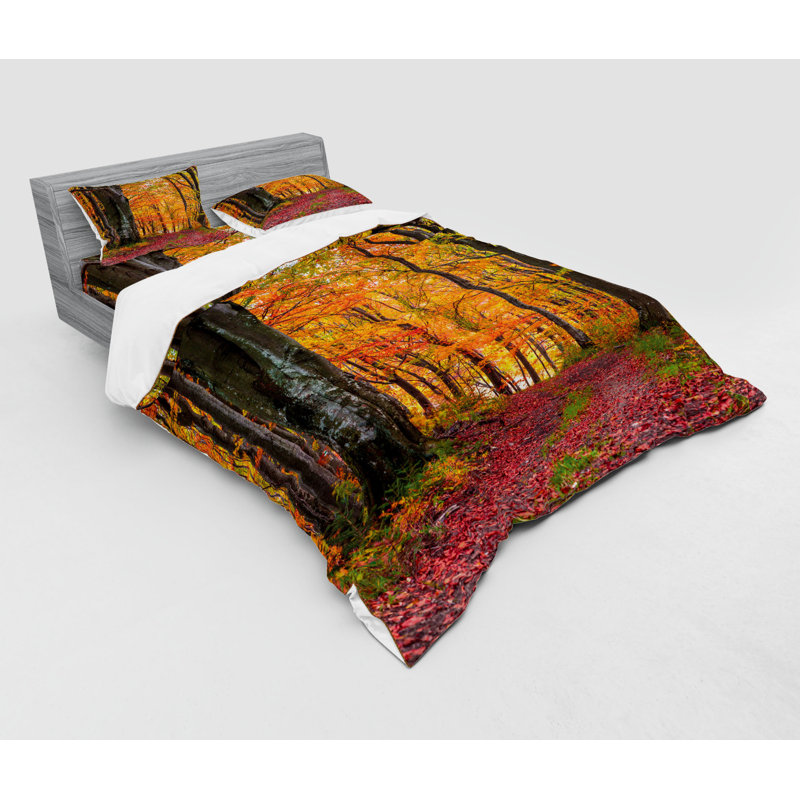 Rustic Polyester Duvet Cover, Queen Duvet Cover + 3 Additional Pieces
