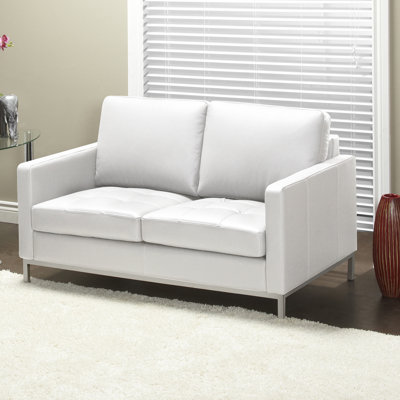 Corniche 55'' Leather Loveseat