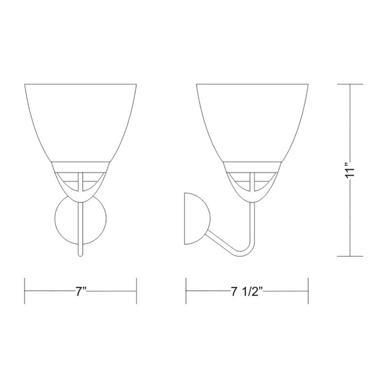 Altea 1-Light Armed Sconce