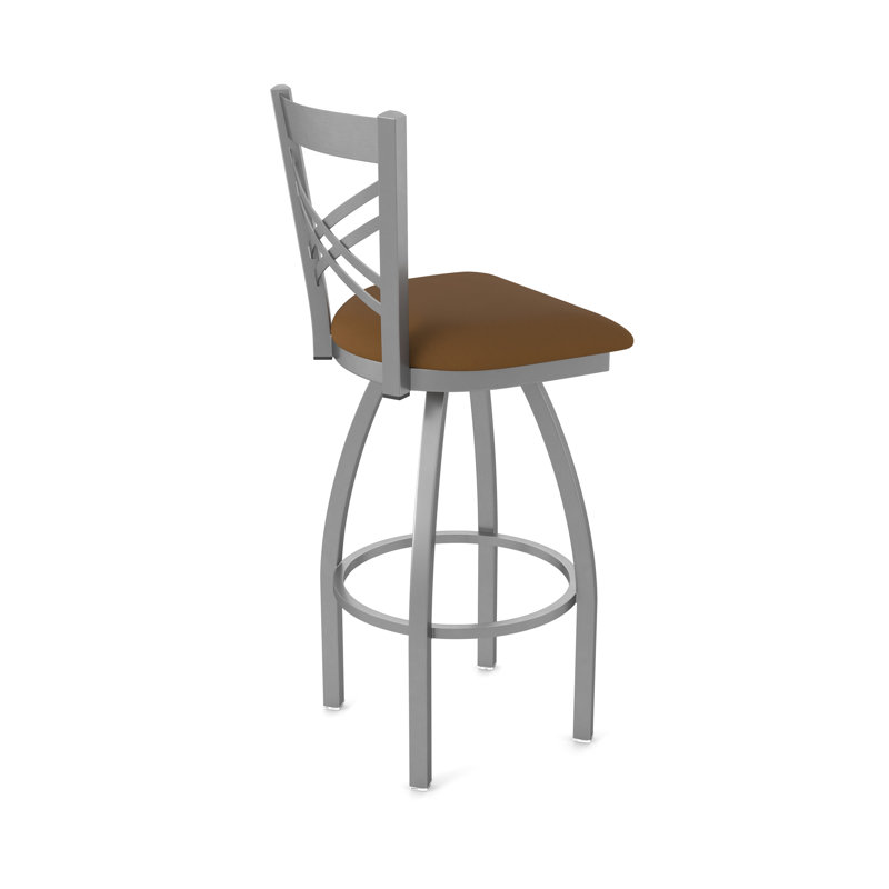 Tabouret pivotant 820 Catalina, Tabouret de bar (siège d'une hauteur de 30 po), Vinyle - chaume Canter, Acier Inoxydable