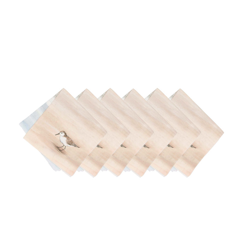 Sandpiper Coastal Shores Napkins Set of 6