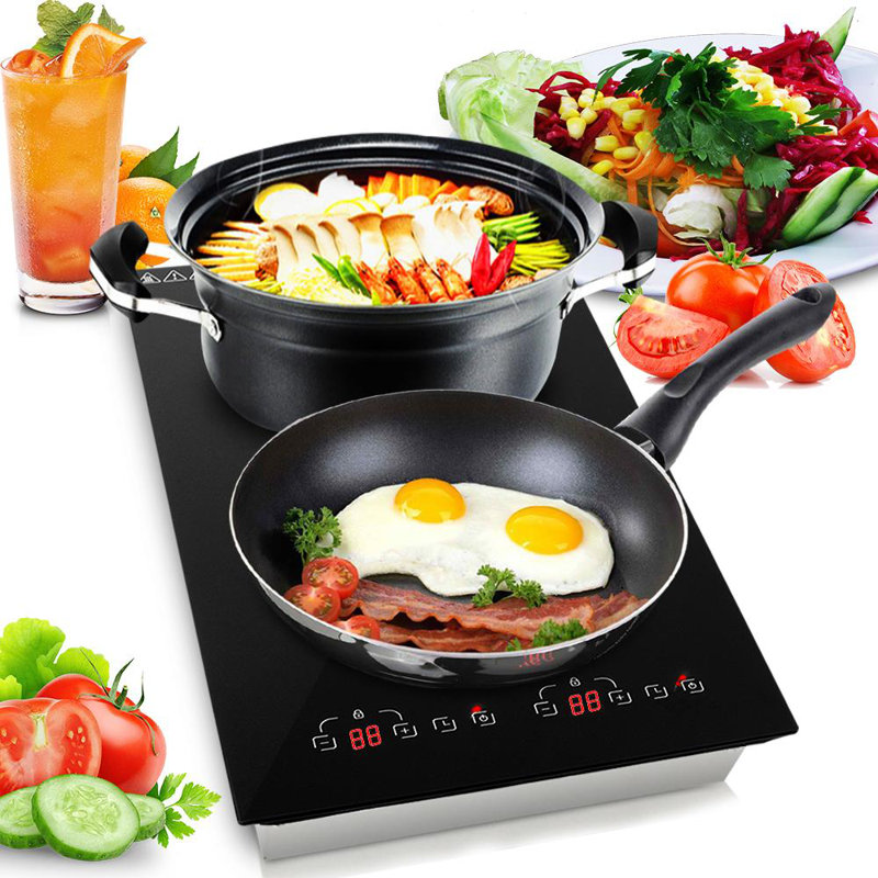 NutriChef 1800 Watt Induction Double Hot Plate