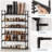 6-Tier Shoe Rack 32-40 Pairs Capacity 43.3"H Flexible Storage Organizer Shelf Tool-Free Black Metal for Entryway Closet