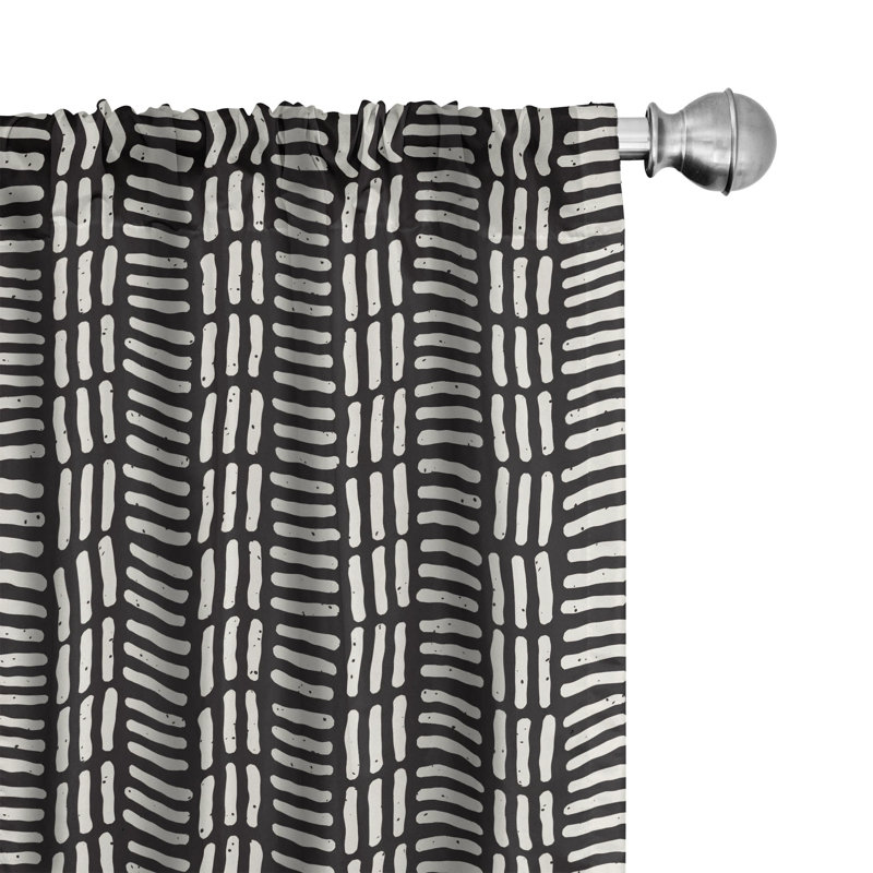 Semi-Sheer Rod Pocket Curtain Panels, 28" x 63"