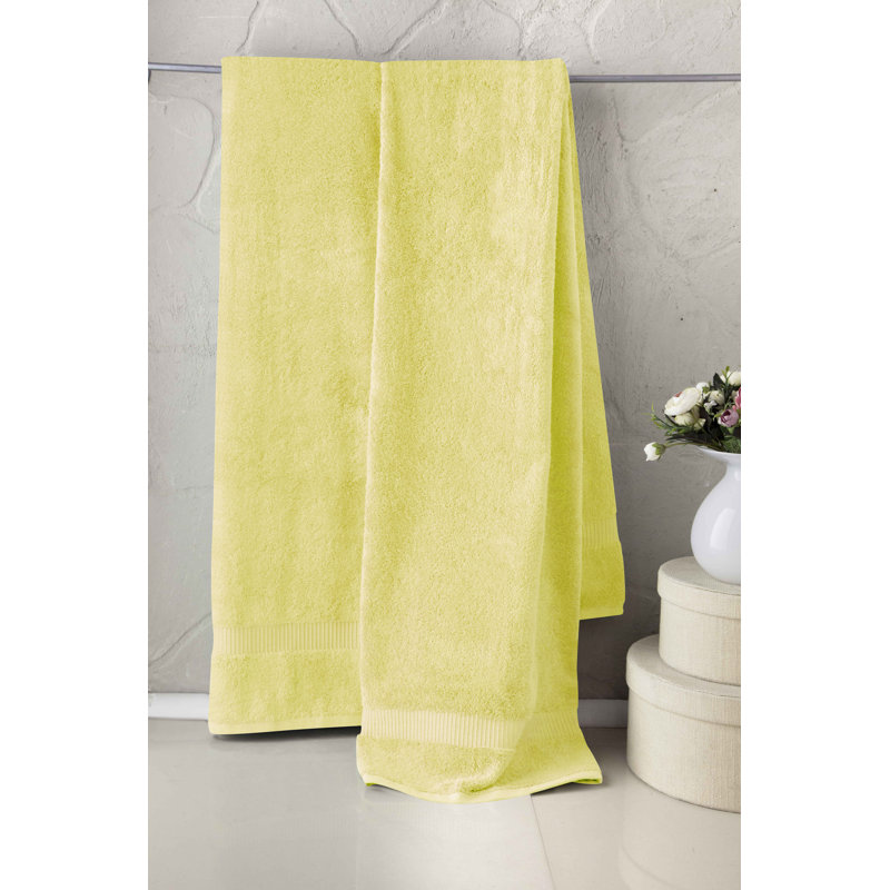 Ensemble de draps de bain 2 pièces Motto , Jaune