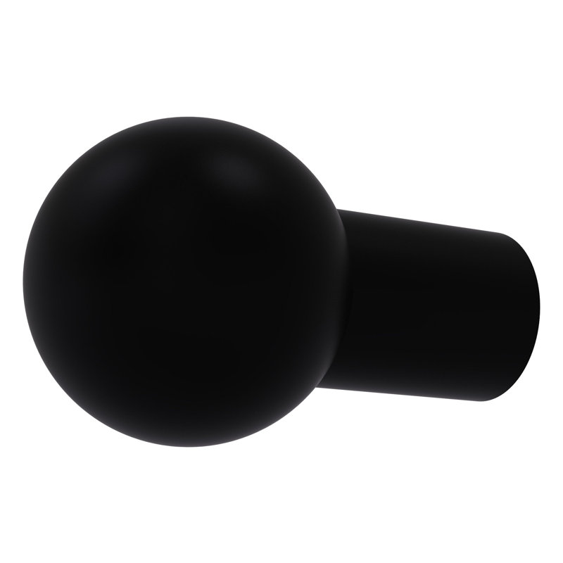 Poignée ronde Gober, Noir mat, 3/4"