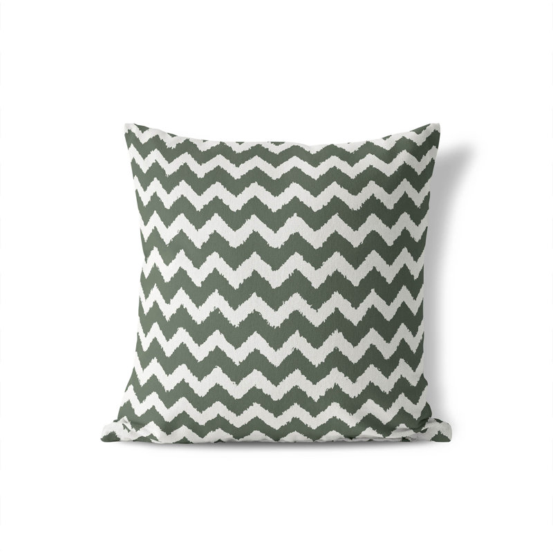 Coussin Chevy Tribal, Chimichurri / vert, H 20 po x l 20 po