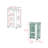 Bar Cart with Two-Side Shelves Beaver, Glass Door and Upper Surface-1631951323