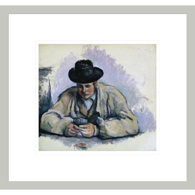 Étude pour les joueurs de cartes par Paul Cézanne, H 13,75 po x l 14,55 po