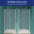30" W x 72" H Bifold Pivot Shower Door with 1/4" Tempered Glass, Stainless Steel Brushed Nickel Frame-100751565