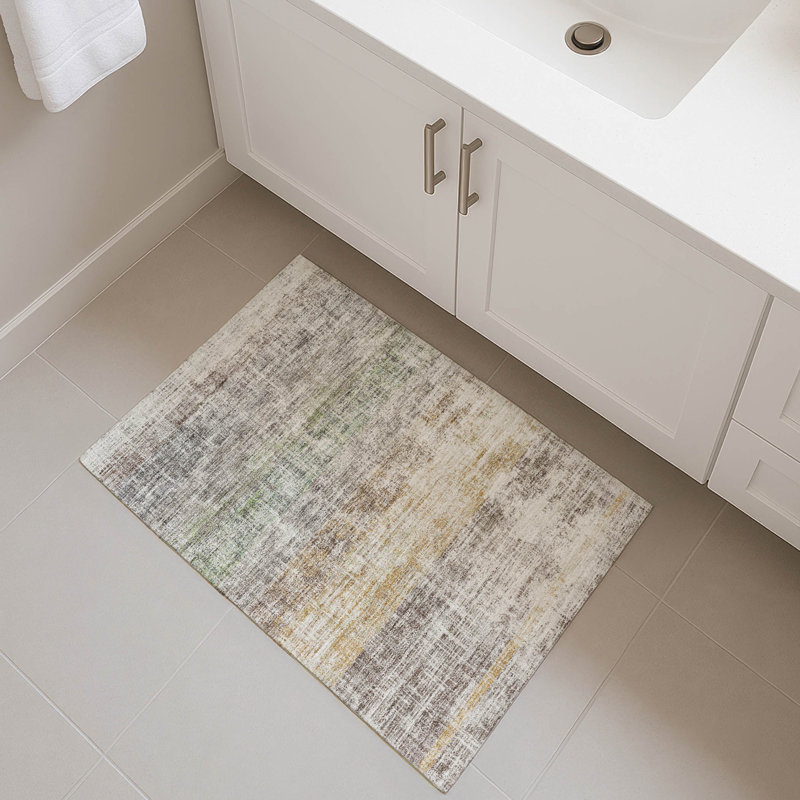 Tapis de qualité supérieure lavable à la machine Mayfield AMF2388, Mastic, 1 pi 8 po x 2 pi 6 po