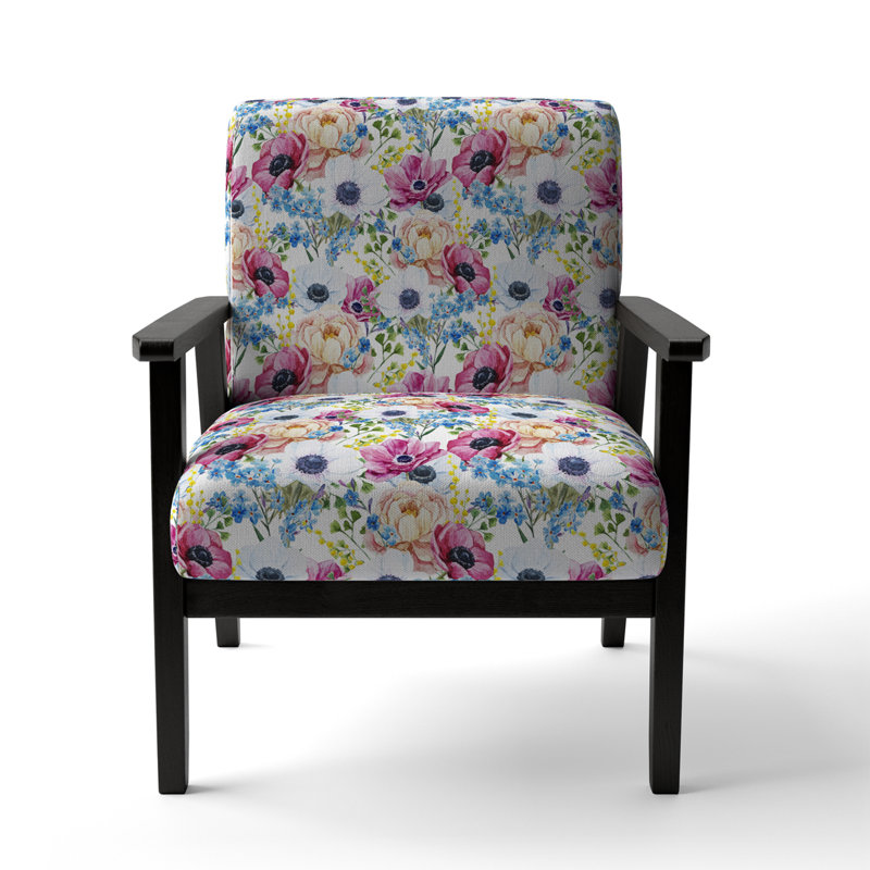 Multicolore anémones - Fauteuil d'appoint rembourré Cabin & Lodge