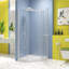 Porte de douche pivotante, avec verre trempé 1/4 po, cabine de douche néo-angle sans cadre 34,75 po x 72 po-113930976