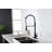Spring Kitchen Faucet With Pull-Out Sprayer, Stainless Steel Single Handle Single Hole Kitchen Sink Faucet