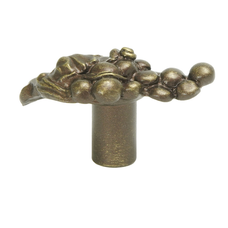 Bacchus grand bouton droit , Laiton antique