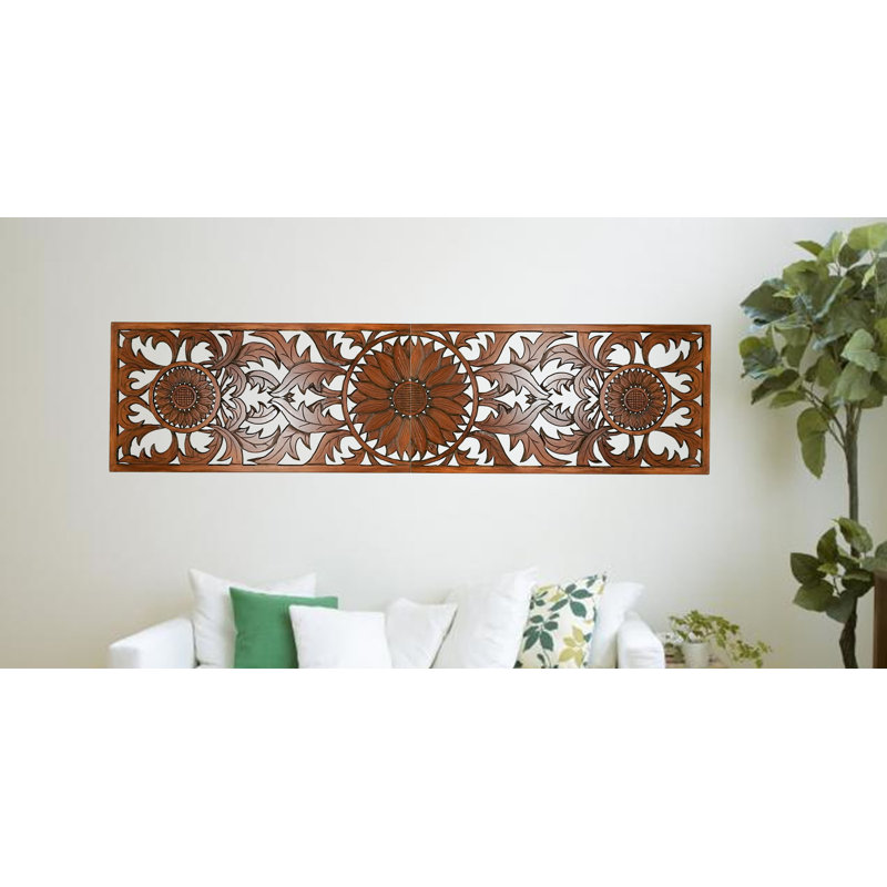 2 Piece Lotus Headboard Large Wall Décor Set