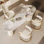 Bureau blanc Freeform Stone-1633151712