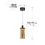 Luminaire suspendu cylindrique à 1 lumière DEL