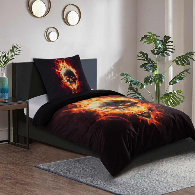 Cotton No Pattern Duvet Cover Set with Pillowcases